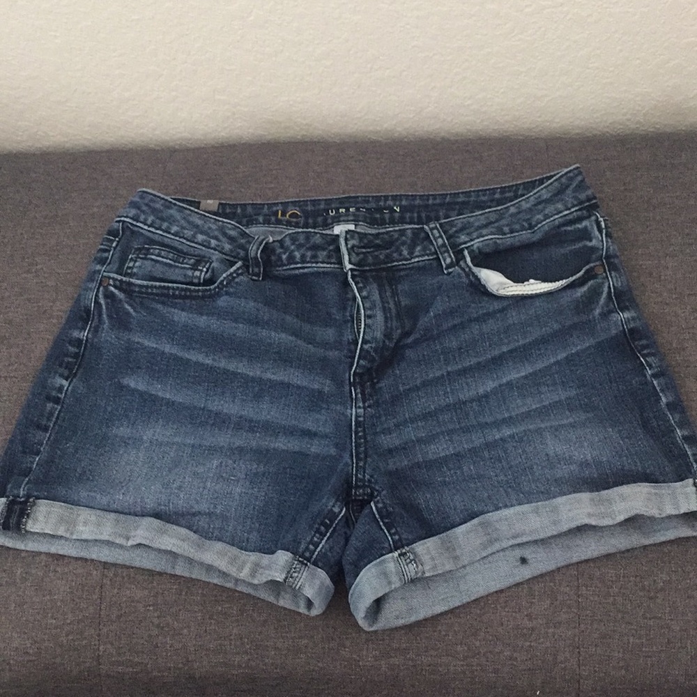 Blue jean shorts